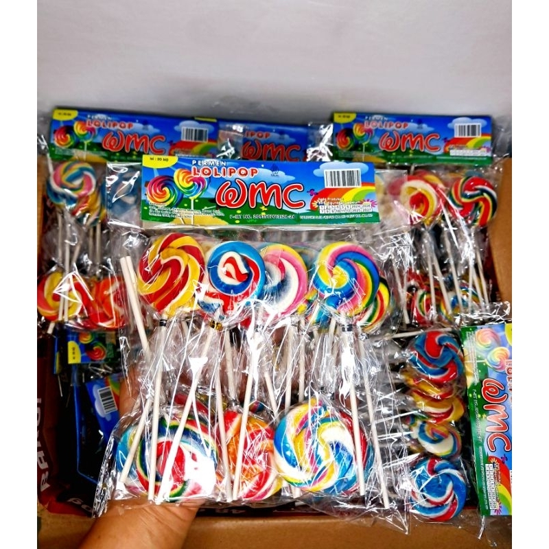 

PERMEN lolipop UKUR 4,5 CM karakter bulat isi 20pcs