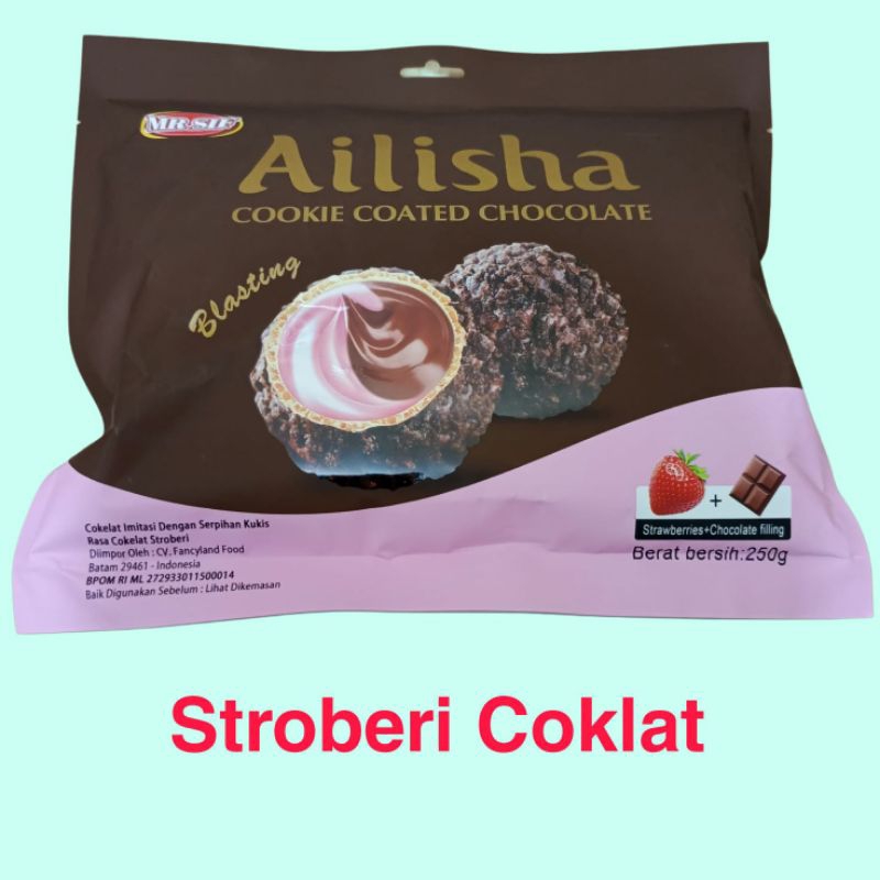 

Chocolate Ailisha/Coklat Ailisha 250g/Cokelat stroberi