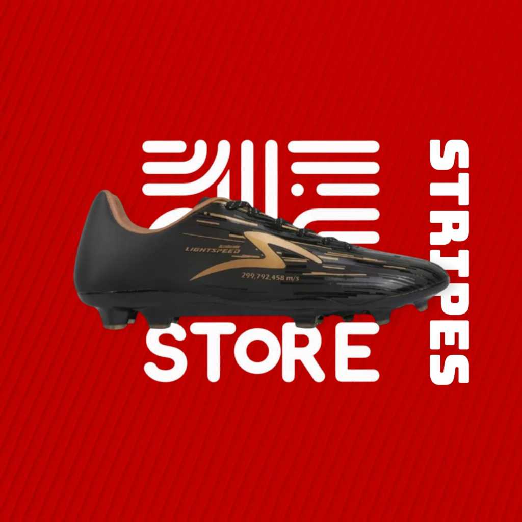 sepatu bola specs lightspeed blackgold hitam