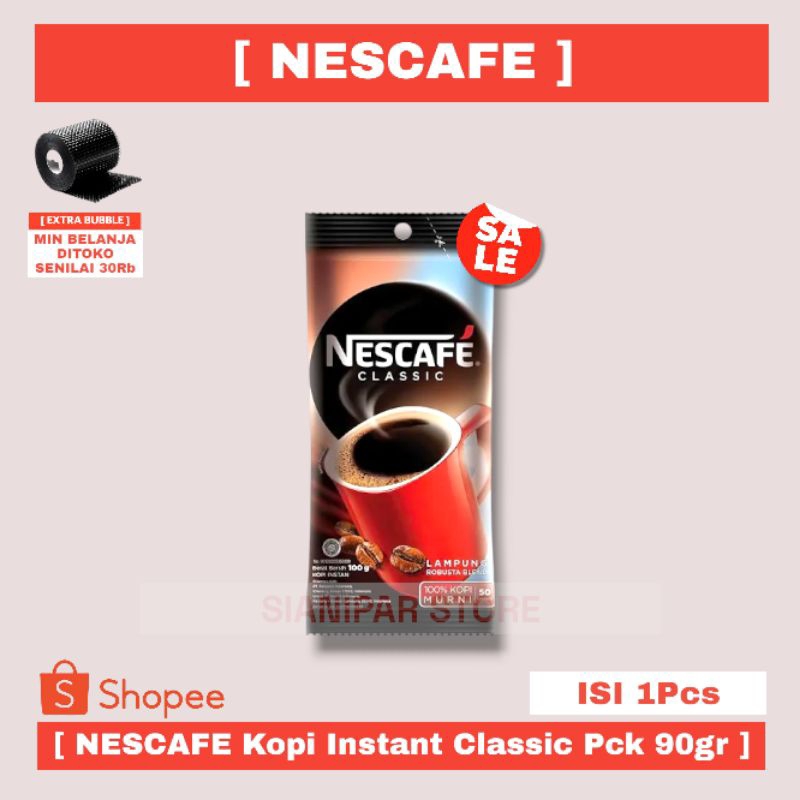 

NESCAFE Kopi Instant Classic Pck 90gr