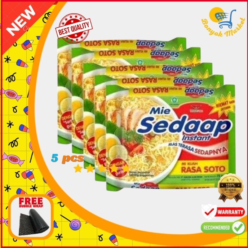 

Mie Sedaap Rasa Soto isi 5 Pcs Terlaris