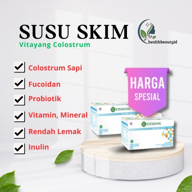 

PROMO VITAYANG Susu Skim Bubuk Colostrum Rasa Original Isi 15 Sachet