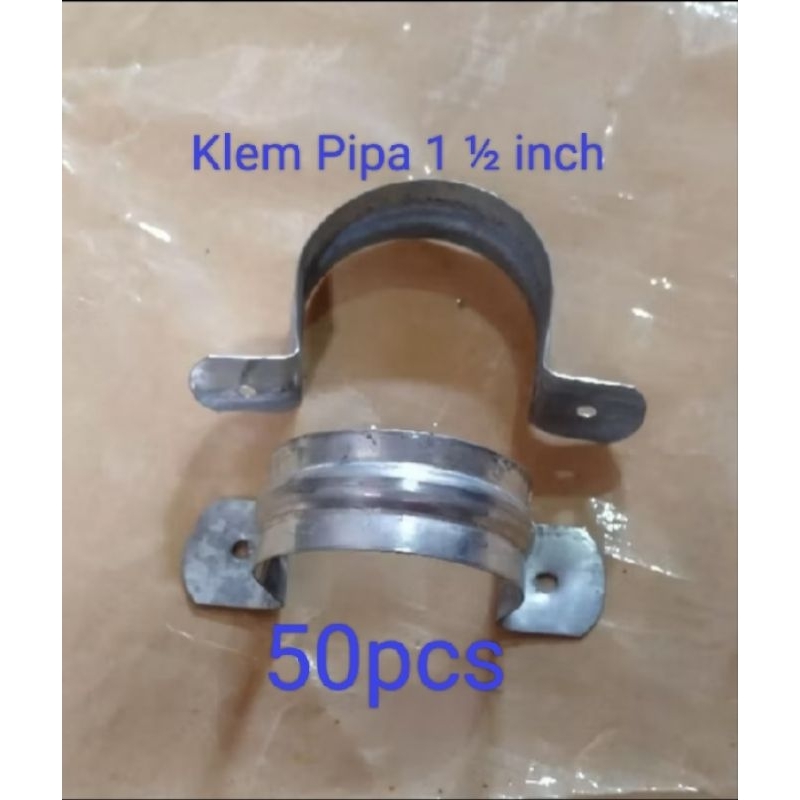 50pcs Klem Pipa Paralon 1 ½ inch