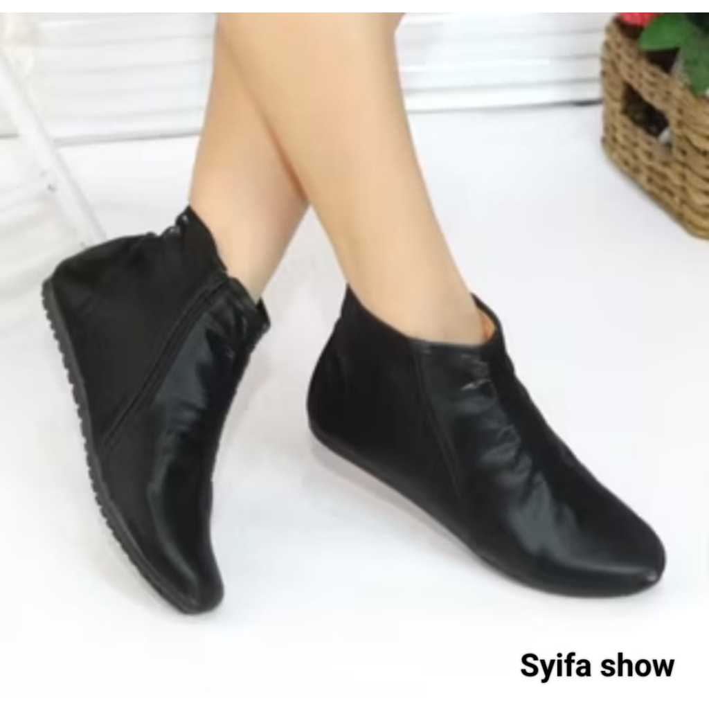 Sepatu boots wanita Terbar flat shoes korea style