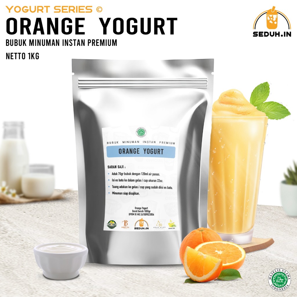 

Yogurt Orange-Jeruk 1KG / Bubuk Minuman Premium