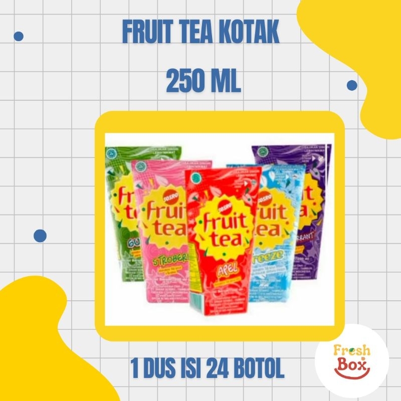 

Fresh Box Fruit Tea Pouch 250 ml kemasan Dusan