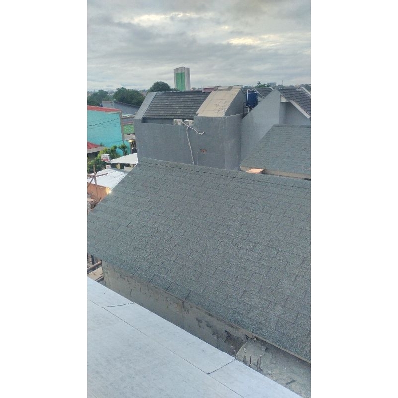 Genteng Bitumen + Rangka baja Ringan 0,75 mm