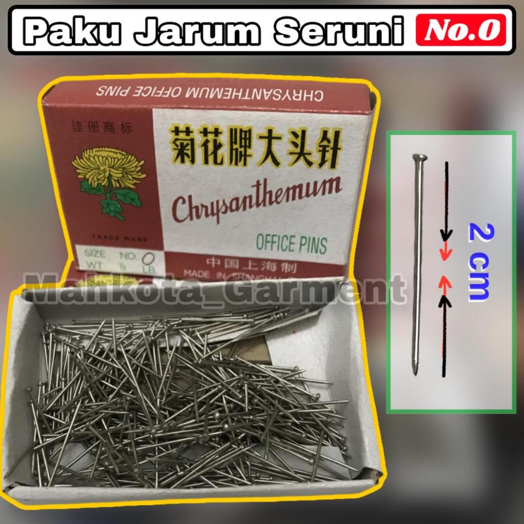 Jarum Seruni No 0 Panjang 2cm | jarum paku | jarum paku panjang | jarum paku seruni | jarum pentul p