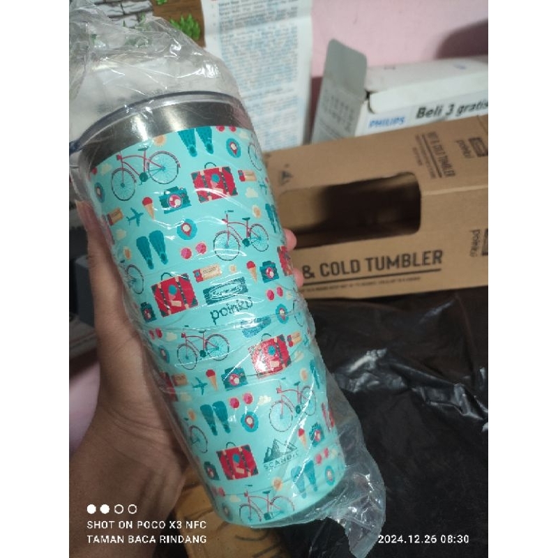 TUMBLER INDOMARET POINKU. HOT & COLD TUMBLER BY SCANDIC.