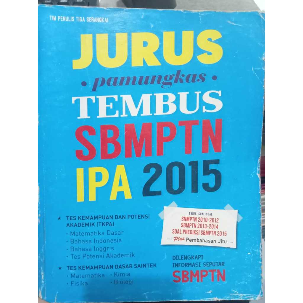 JURUS PAMUNGKAS TEMBUS SBMPTN IPA 2015