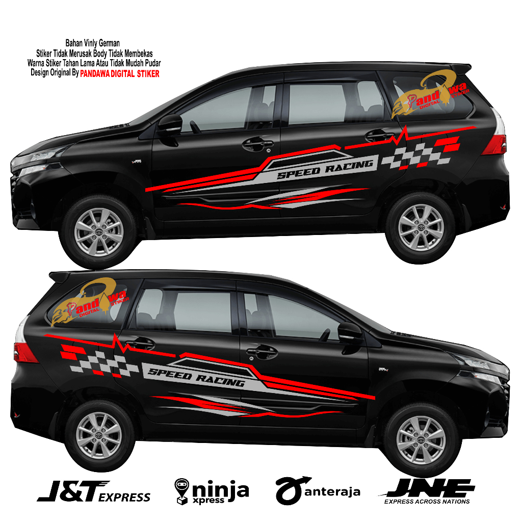 Sticker Mobil Avanza List Cutting Sticker Mobil Custom Terbaru Sticker Mobil Avanza Sigra veloz dll