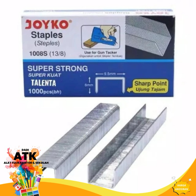 

Isi Staples Joyko 1008S 13/8 - jumlah 10 box