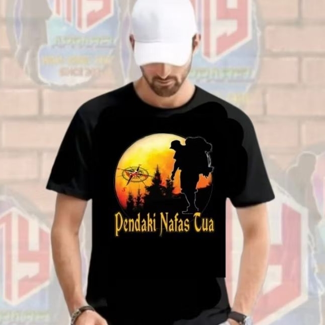 Kaos pendaki nafas tua/pendaki gunung/kaos sablon DTF