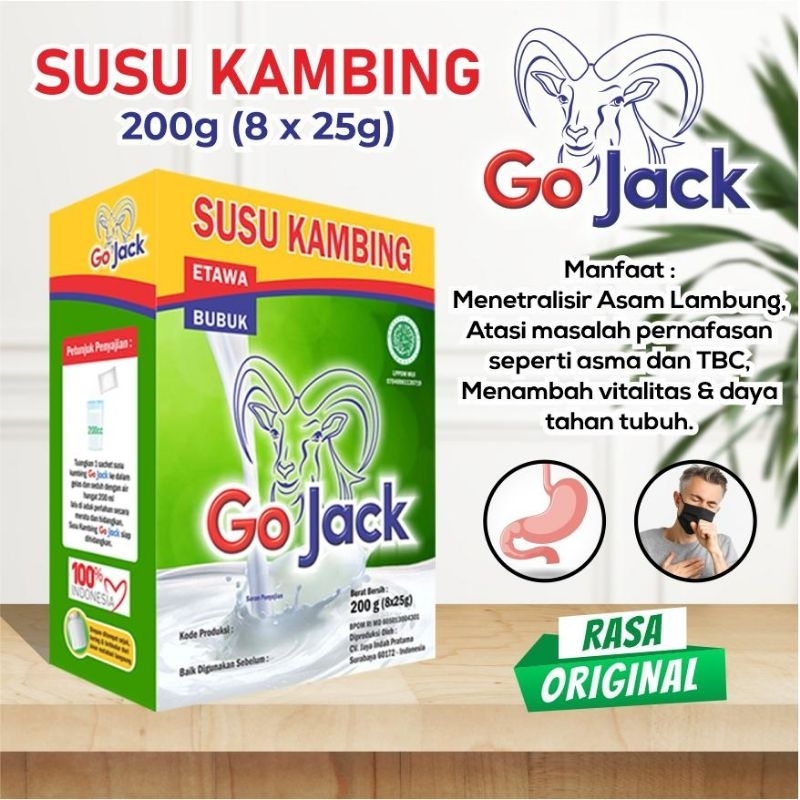 

Susu Kambing Etawa GO JACK 200g varian ORIGINAL cocok untuk penderita Asma