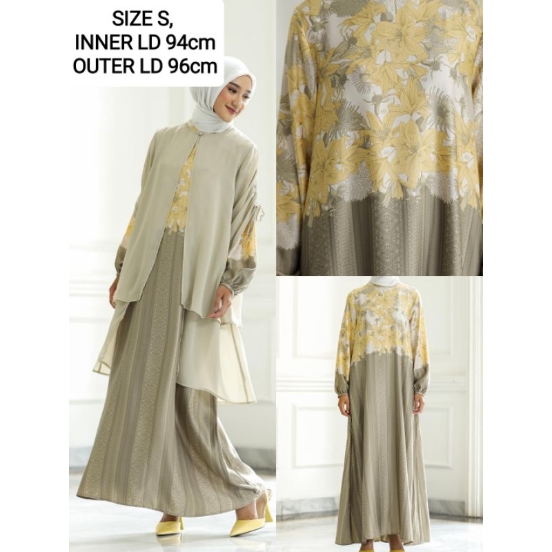 SALE GEULIS - SENJANA SET DRESS YELLOW SIZE S