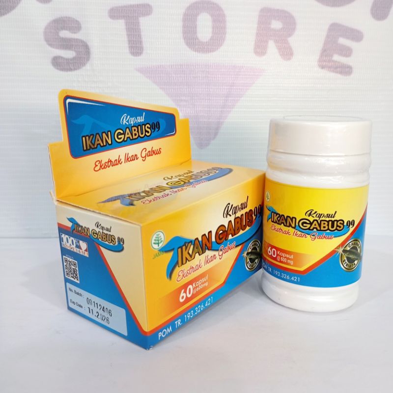 Kapsul Ikan Gabus 99 Extrak Ikan Gabus 60 Kapsul