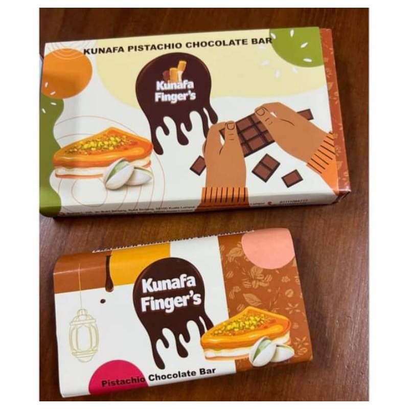 

Kunafa Finger's Pistachio Chocolate Bar