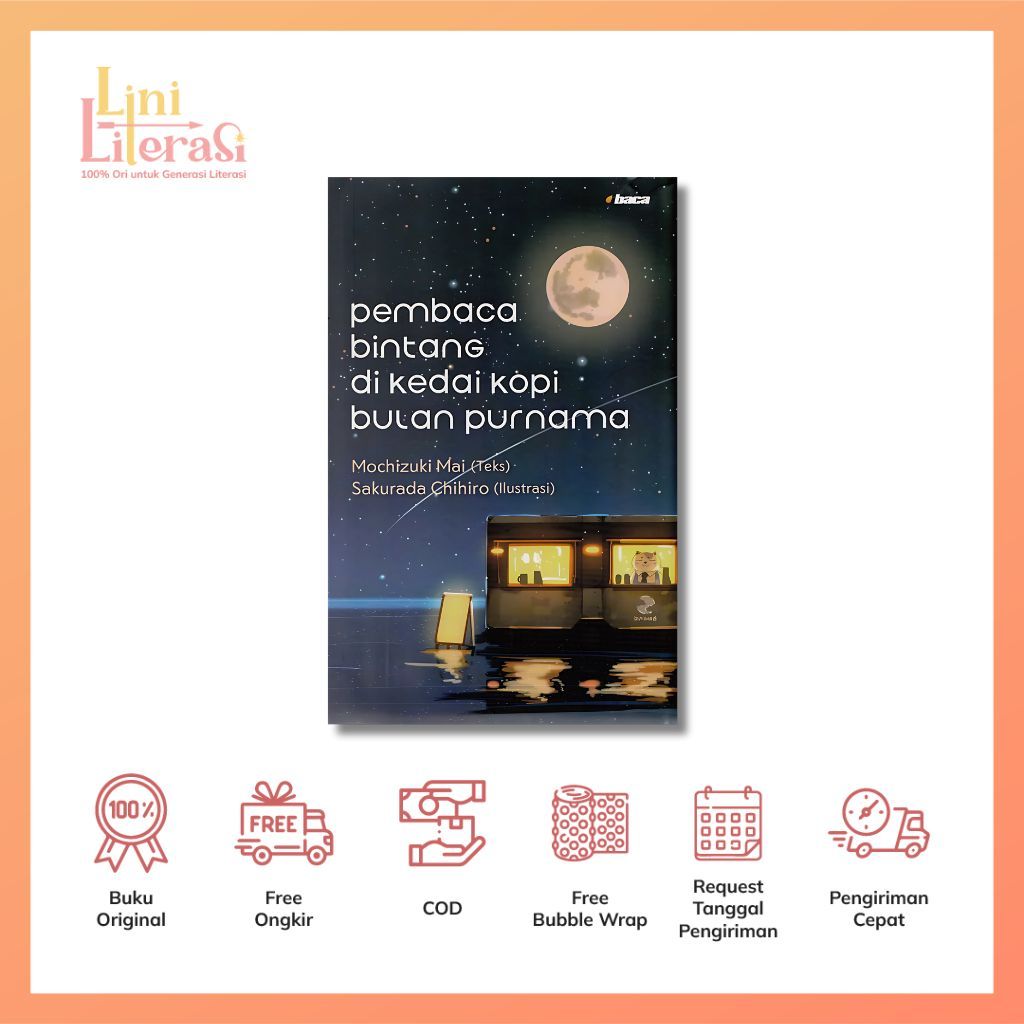 Novel Pembaca Bintang Di Kedai Kopi Bulan Purnama - Mochizuki Maj - Penerbit Baca