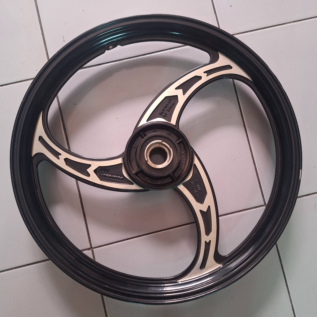 VELG YAMAHA NOUVO DAICHI ALLOY HITAM DEPAN (PROMO)
