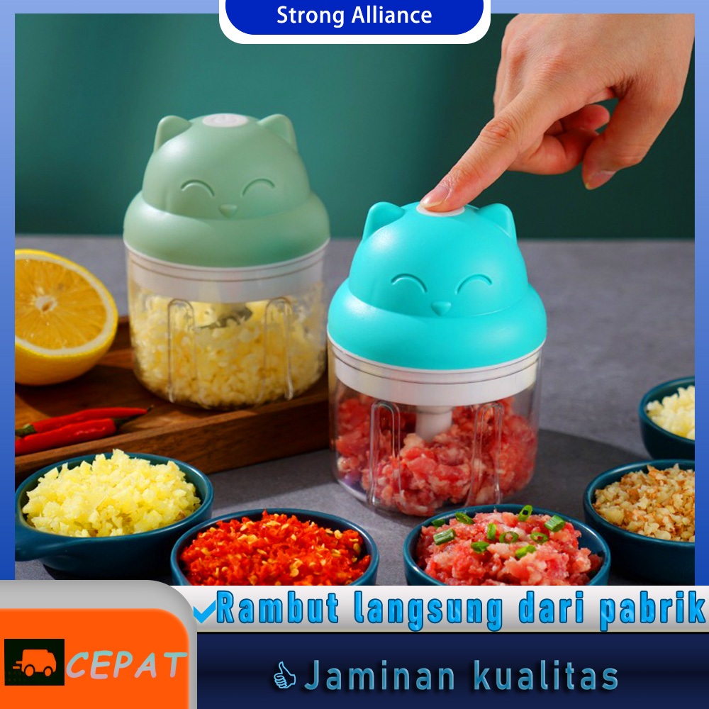 Penggiling daging listrik rumah tangga bawang putih haluskan mesin penggiling bawang putih mengalahk