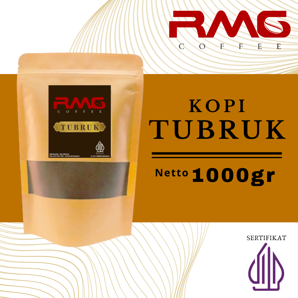 

Bubuk Kopi TUBRUK isi 1 KG Bubuk halus