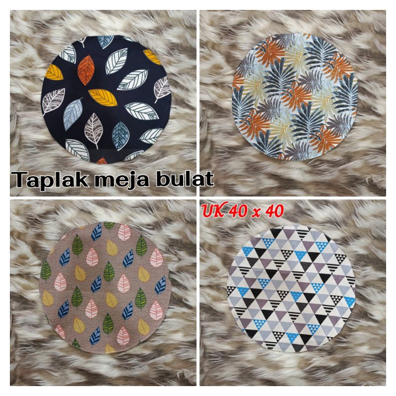 [BISA COD]TAPLAK MEJA TAMU/TAPLAK MEJA BULAT/TAPLAK MEJA BULAT UK 40X40/TAPLAK MEJA BUNDAR/TAPLAK ME