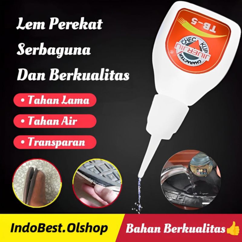 

Lem Perekat Sepatu Super Kuat / Cairan Penambal Transparant Penambal Sol Sepatu