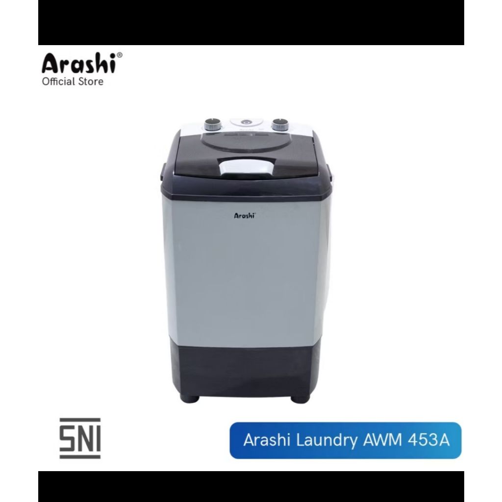 MESIN CUCI PORTABLE ARASHI AWM453