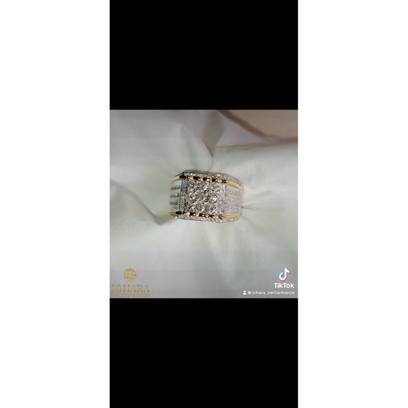 “JOHARA BERLIAN” cincin pria full berlian eropa ring perak 01