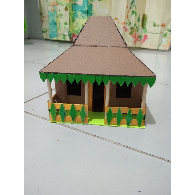 

rumah miniatur dr kardus