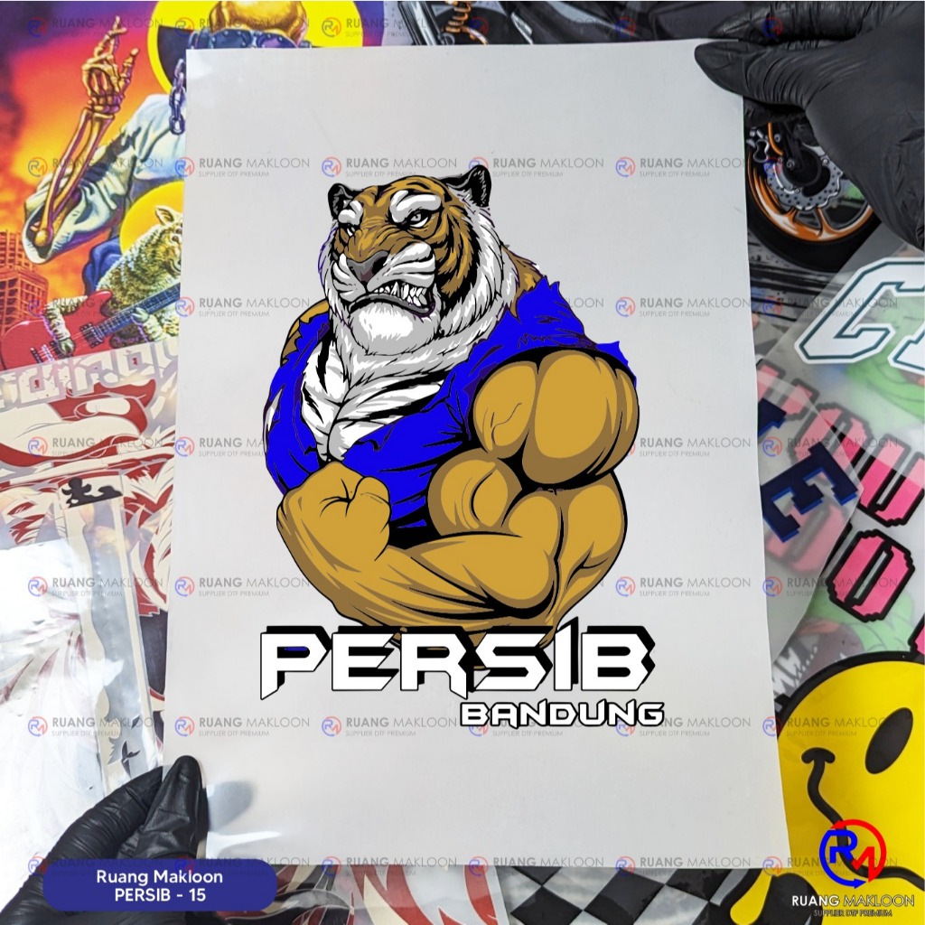 Sablon Setrika Sablon DTF Satuan A4 PERSIB BANDUNG - SIAP PRESS