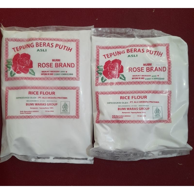 

Tepung beras rosebrand 200g || 1 karton