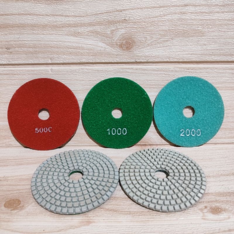 Diamond Polishing Pad Poles Marmer Granit Batu Amplas Lantai Mata Gerinda Diamond Flexiable Mata Gre