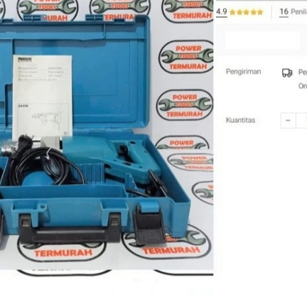 

MAKITA 8419B Bor 19mm Hammer Drill Bor Getar 2 Kecepatan 8419 B
