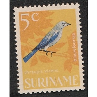 

A 11397 SATU BUAH PRANGKO SURINAME NOMINAL 5C TEMA SATWA BURUNG BLAUWFOORTJIE DENGAN KONDISI BELUM ADA CAP