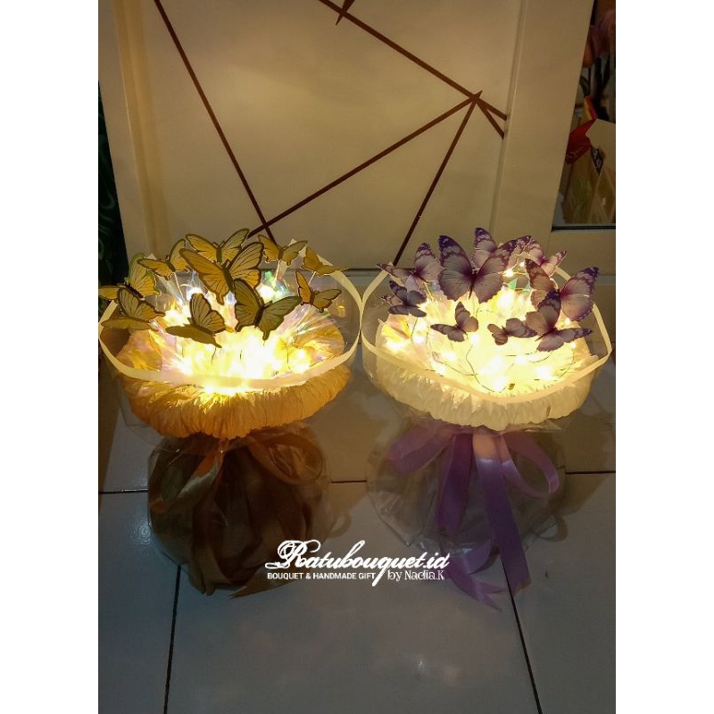 

BUKET BUTTERFLY LED BUKET ROUND BUTTERFLY LED BUKET KUPU-KUPU BUKET CANTIK BUKET MURAH