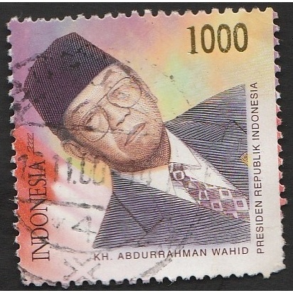 

A 11289 SATU BUAH PRANGKO INDONESIA TEMA PRESIDEN GUS DUR DENGAN KONDISI SUDAH ADA CAP