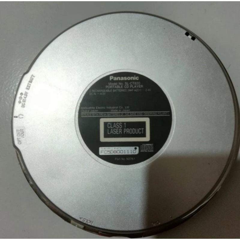 cd player portable merk panasonic sl ct-820 mormal