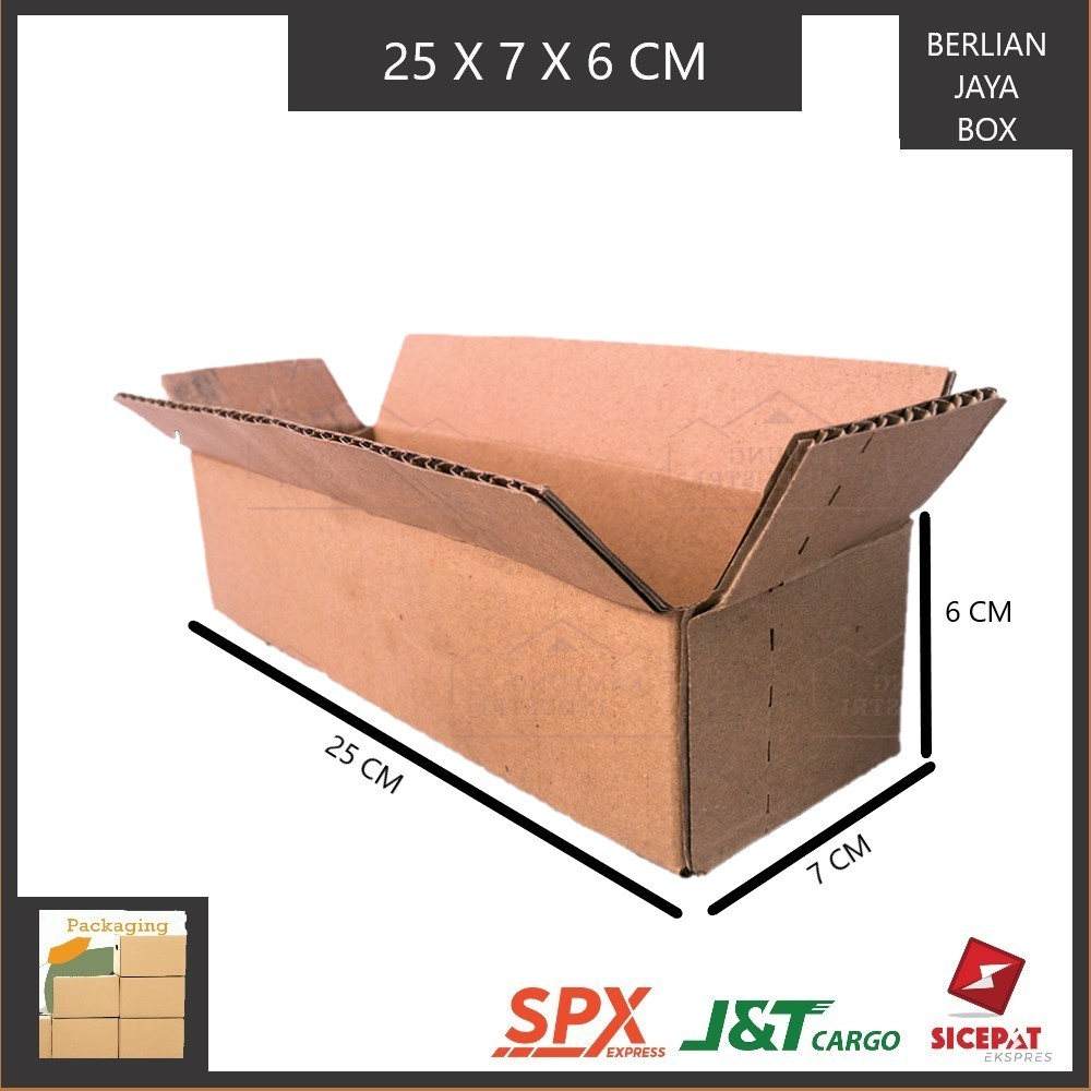 

KARDUS PACKING SINGGLE WALL UKURAN P25xL7xT6