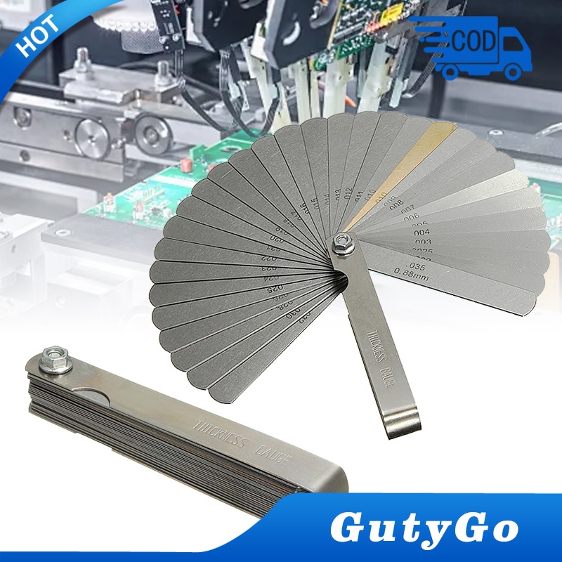 Feeler gauge 0.04-0.88mm tekiro，Brass feeler gauge，Stainless steel feeler gauge