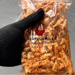 

Keripik Basreng Cikruh Panjang Extra Chillie Oil Pedas -250 gram