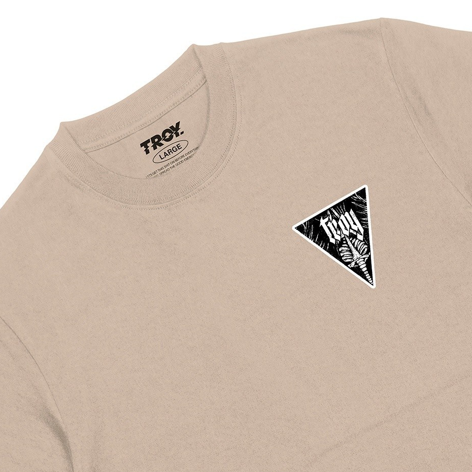 Troy Company Tshirt Brown Latee Midnight Darkness - Kaos Lengan Pendek Kaos Coklat Latte MTD 2347