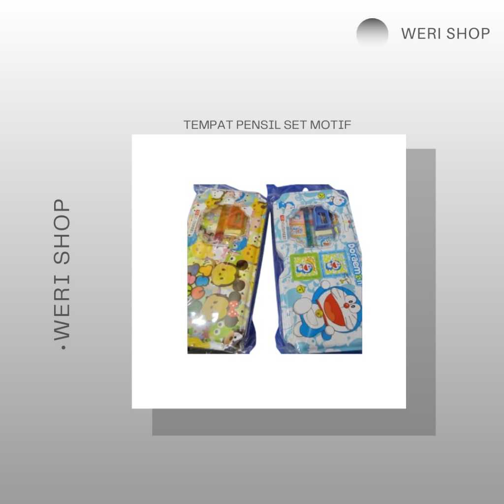 

TEMPAT PENSIL SET MOTIF SUM-SUM DAN DORAEMON (PER PCS)