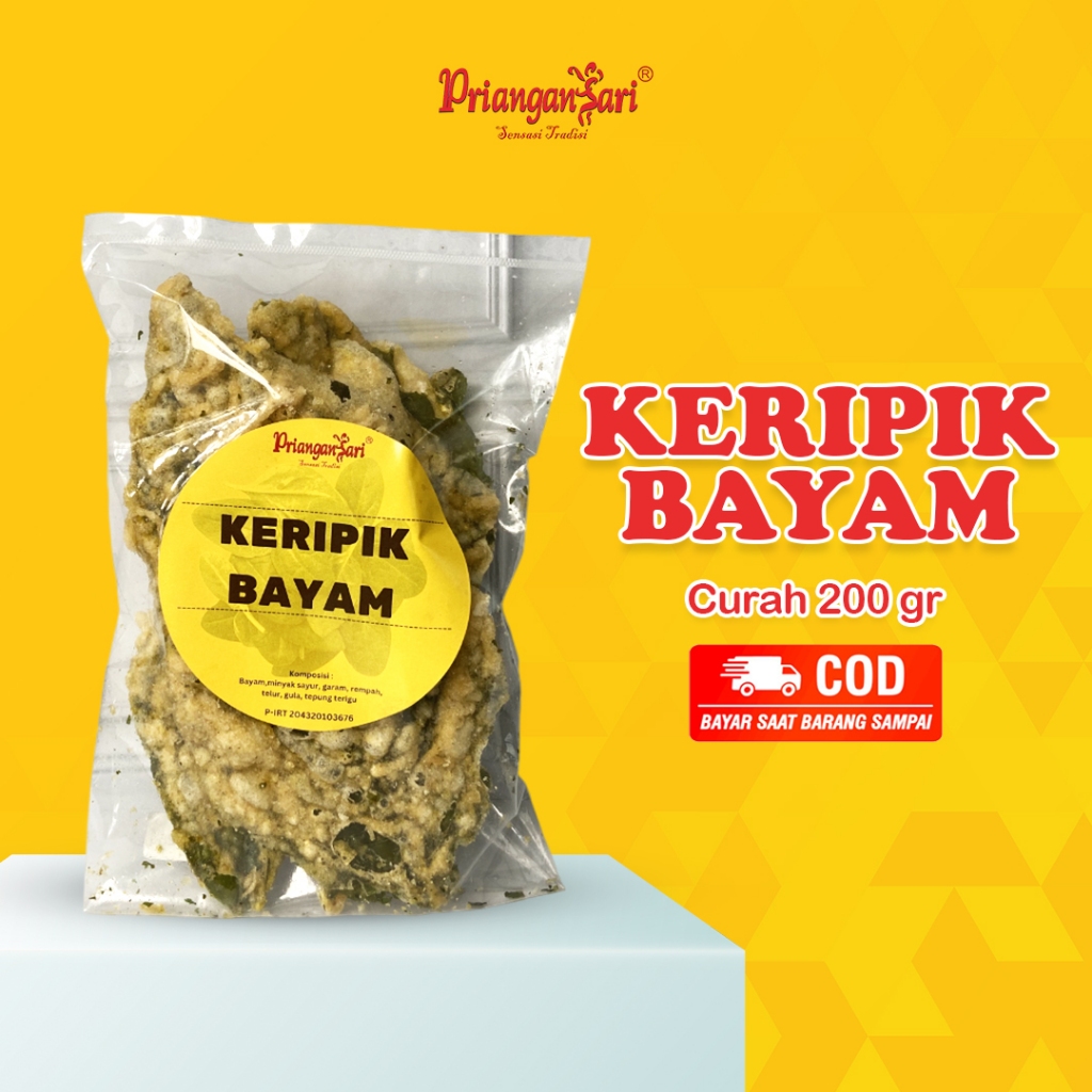 

Keripik Bayam Curah Renyah Priangansari | Cemilan Keripik Bayam 250Gram