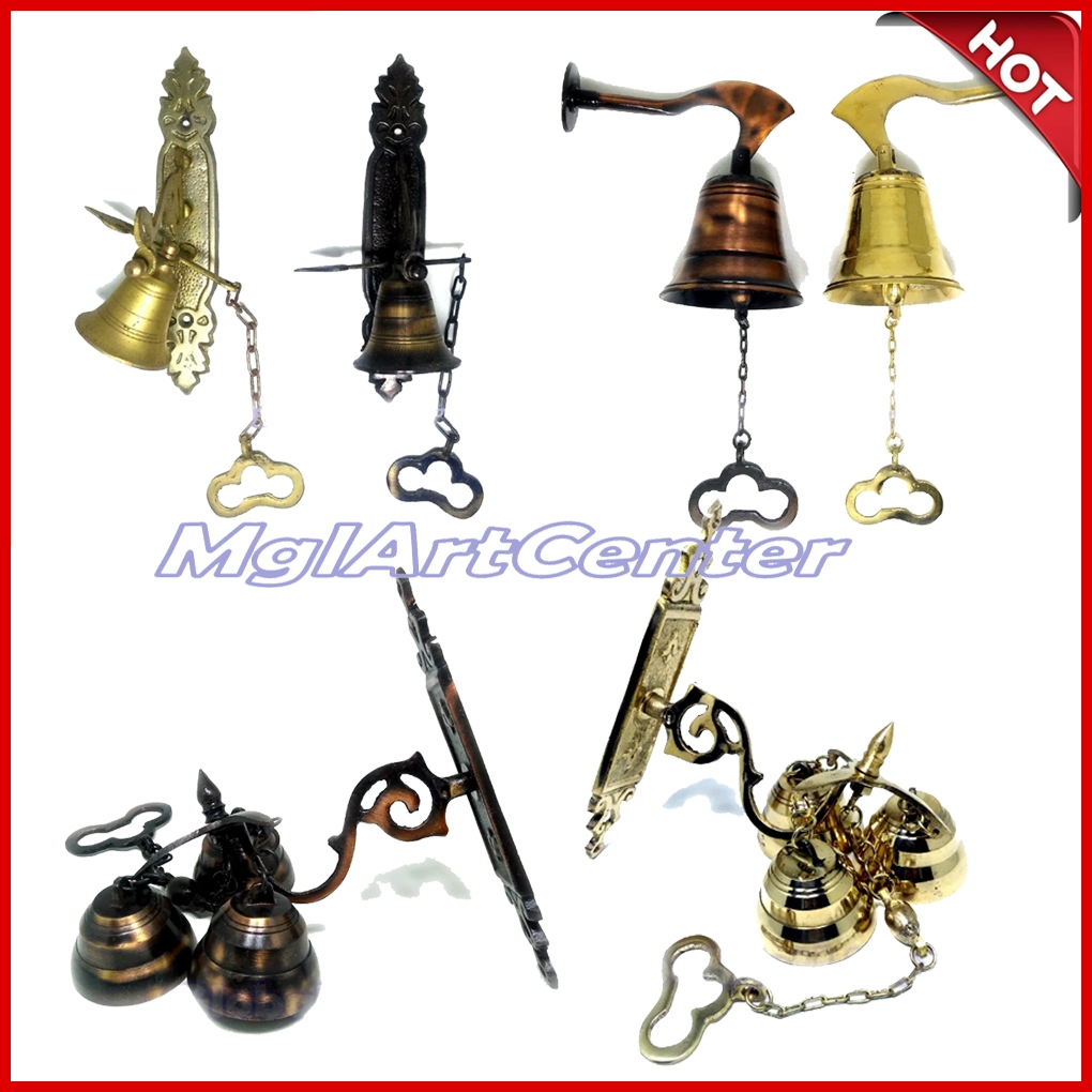 Bel Pintu Klasik bahan kuningan 1 lonceng, bel bintang & Krempyong 3 Lonceng