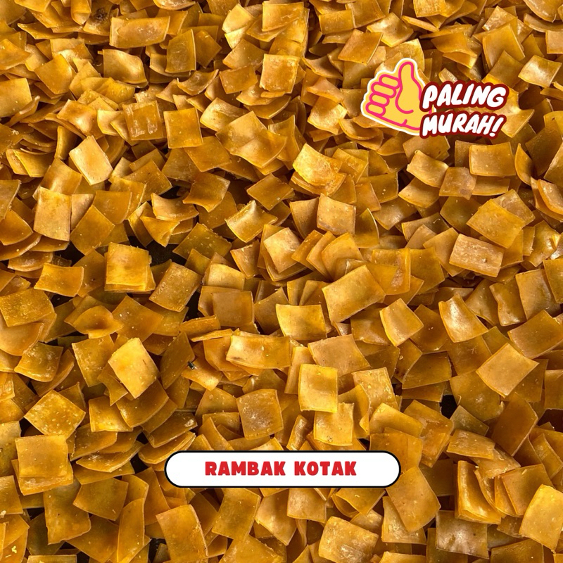 

[250 GRAM / 1 KG] KERUPUK RAMBAK KOTAK TAPIOKA