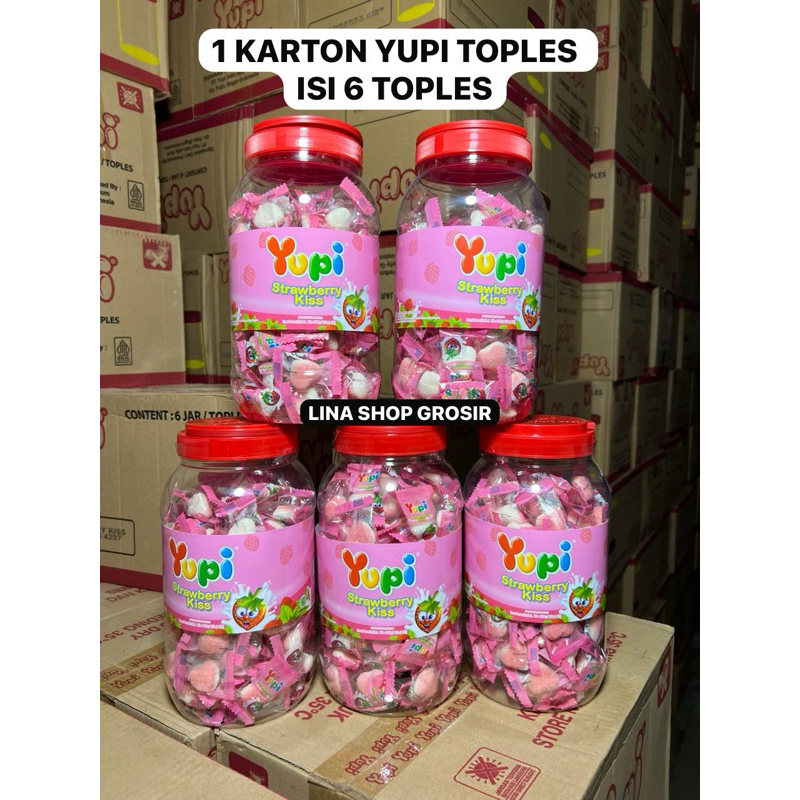 

[KARTON]1 KARTON ISI 6 TOPLES YUPI KISS/1 KARDUS YUPI ISI 6 TOPLES