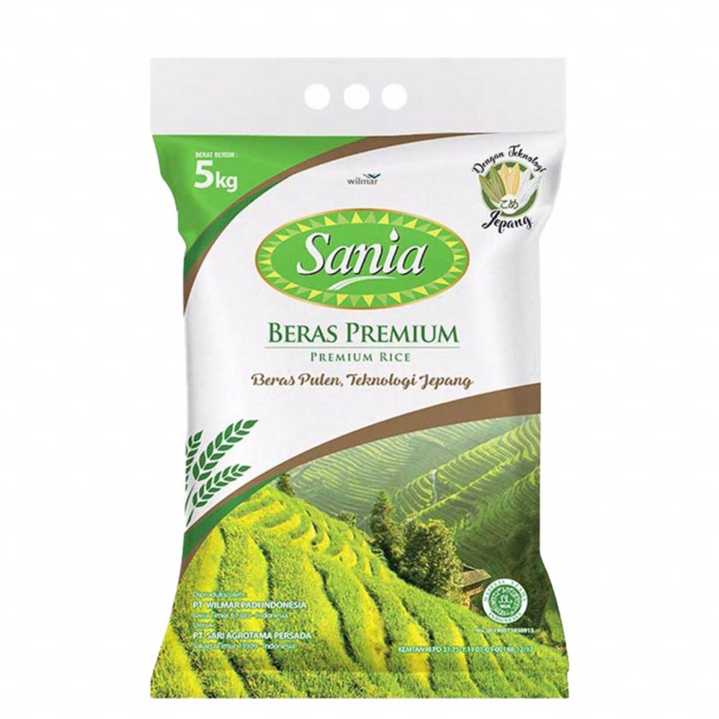 

Beras Sania 1bag 5kg - Beras Pulen Premium Teknologi Jepang