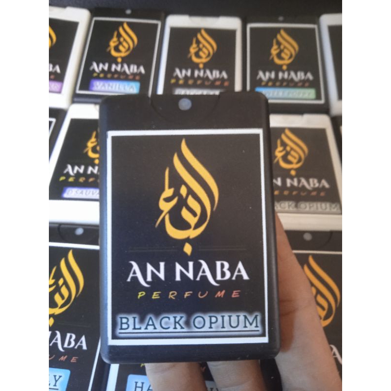 Parfum An Naba Pocket Spray Aroma Black Opium 18ml Original