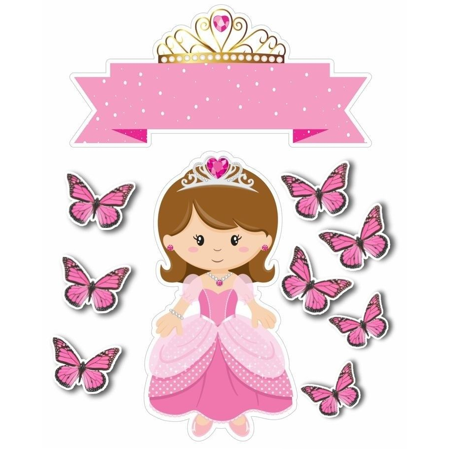 Topper AURORA / Topper Tema Princess / Topper Hiasan CAKE ULTAH / Topper Bisa Custom Nama